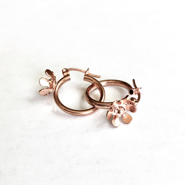 Arracadita Bloom Oro Rosa