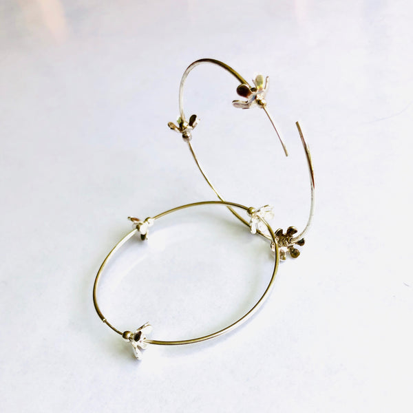 Arracada Bloom Plata