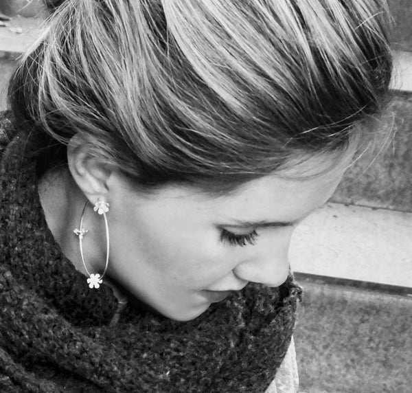 Arracada Bloom Plata