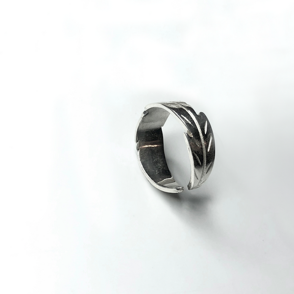 Anillo pluma plata clearance